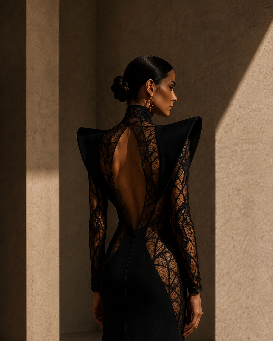 Detail 07 — Black lace back